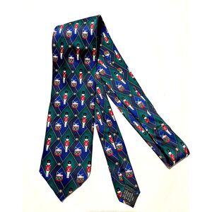 Holidays all silk tie handmade traditional festive nut crackers christmas men
